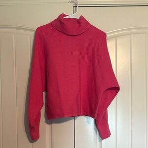 Old Navy Vibrant Pink Cowl Neck Sweater